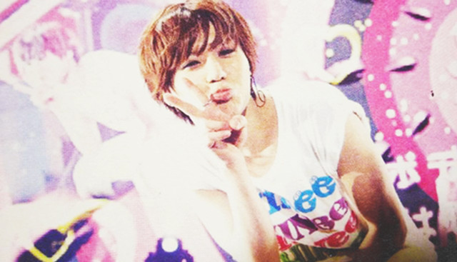 Woman clock wall tongue sticking free wallpaper for desktop - medium preview image