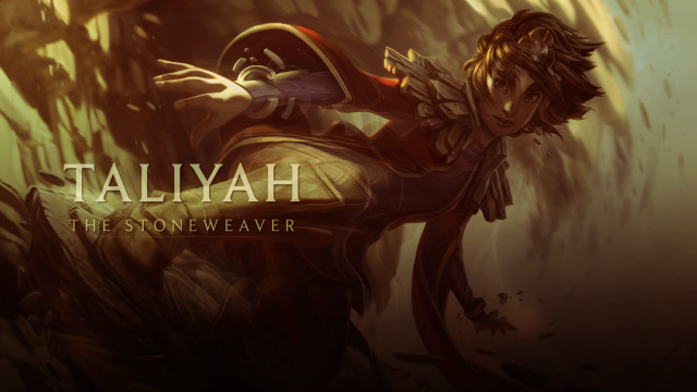 Taliyah character sword demon background free wallpaper for desktop - medium preview image