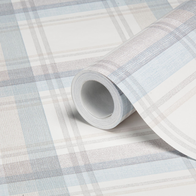 White blue plaid wallpaper tape free wallpaper for tablet - medium preview image