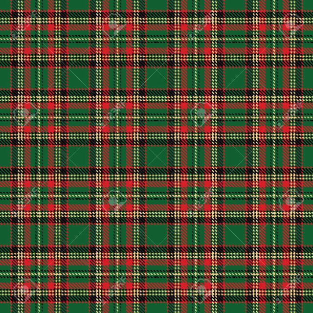 Green red plaid fabric small free wallpaper for tablet - medium preview image