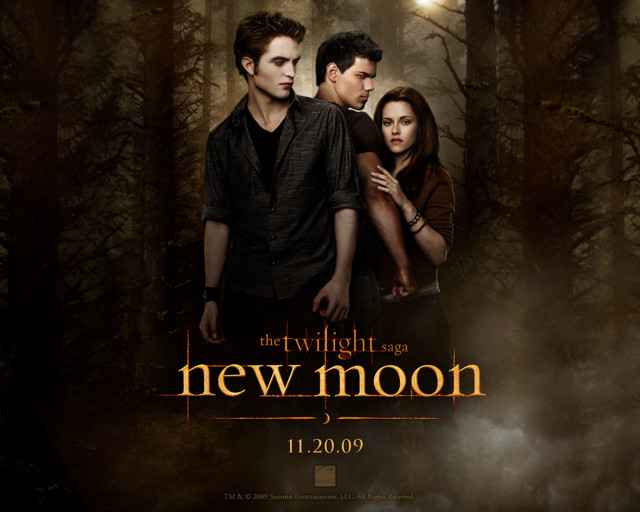 Twilight saga new moon poster free wallpaper for desktop - medium preview image