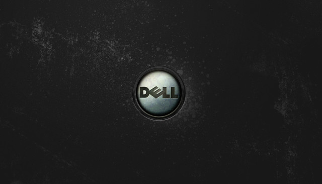 Dell logo black surface dark free wallpaper for desktop - medium preview image