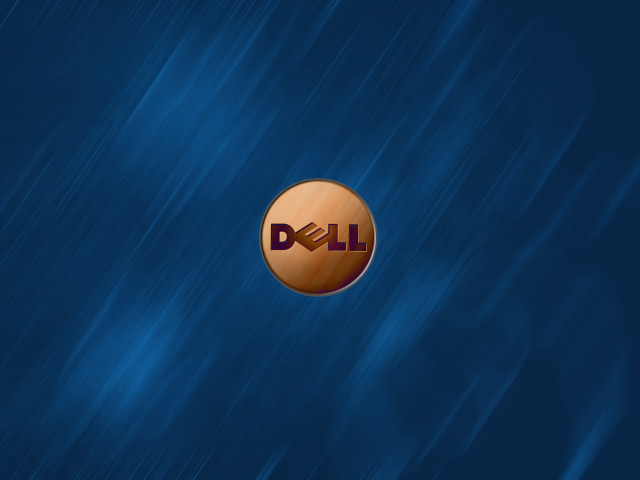 Dell logo blue background blurry free wallpaper for desktop - medium preview image