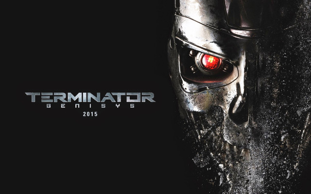 Robot face red eyes movie free wallpaper for desktop - medium preview image