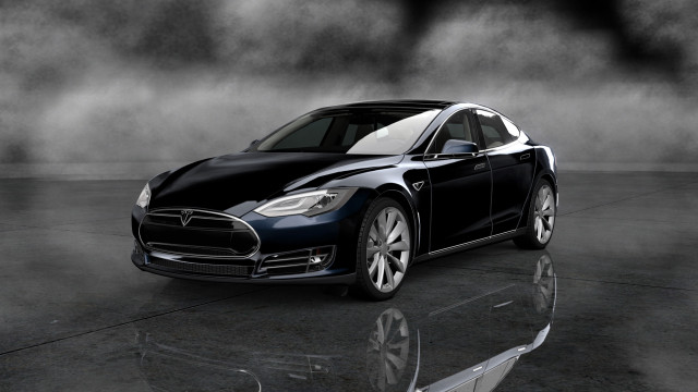 Black white tesla dark room free wallpaper for desktop - medium preview image
