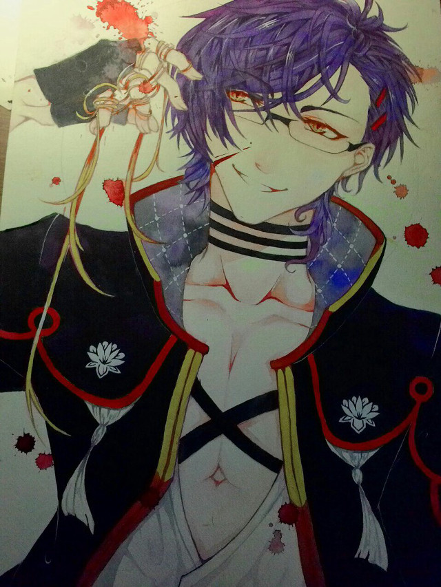 Purple hair blooded man vanitas free wallpaper for mobile - medium preview image