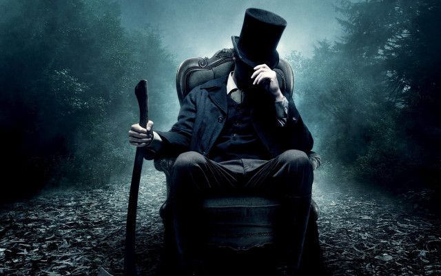 Man top hat coat sitting #5 free wallpaper for desktop - medium preview image
