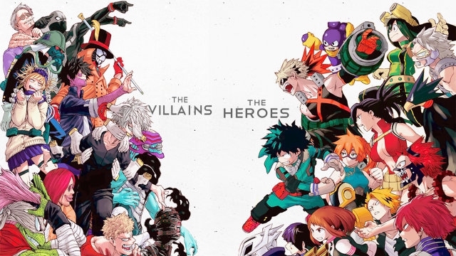 Cartoon characters villains heroes white free wallpaper for desktop - medium preview image