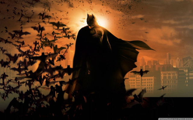 Batman city bats flying sunshine #2 free wallpaper for desktop - medium preview image