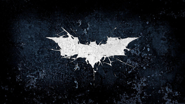 Batman logo black background white #3 free wallpaper for desktop - medium preview image