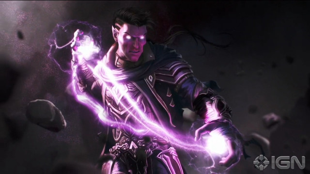 Man holding glowing purple light free wallpaper for desktop - medium preview image