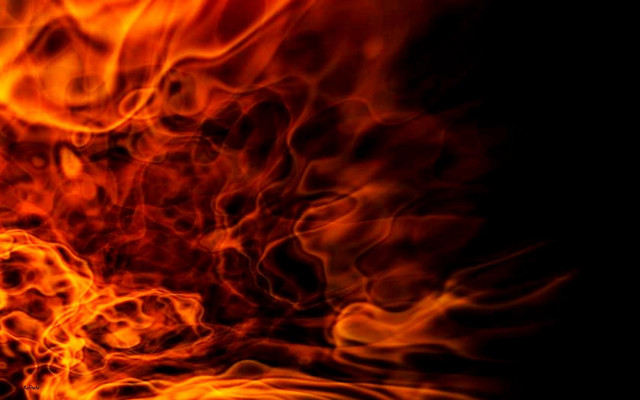 Fire orange red black background free wallpaper for desktop - medium preview image
