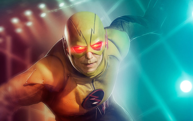 Man yellow suit red eyes free wallpaper for desktop - medium preview image