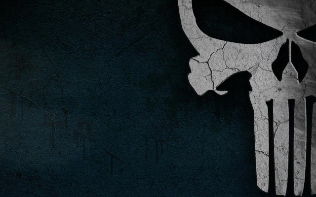 Black white skull wall background #2 free wallpaper for desktop - medium preview image