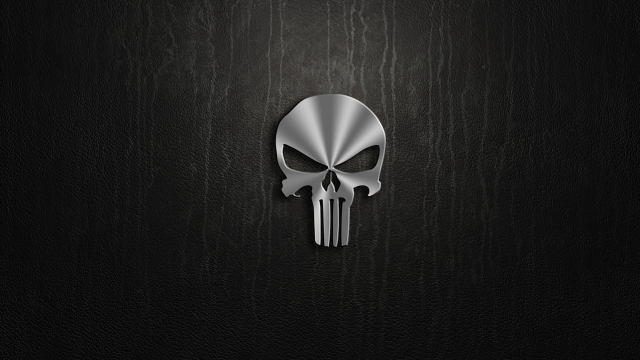 Metal skull wood grain black free wallpaper for desktop - medium preview image