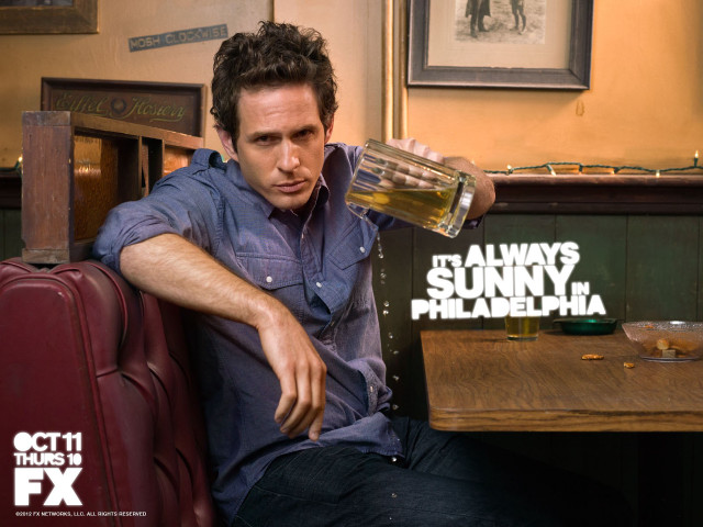 Man sitting table beer sign free wallpaper for desktop - medium preview image