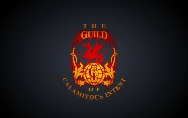 Red yellow logo black dragon free wallpaper for desktop - medium preview image