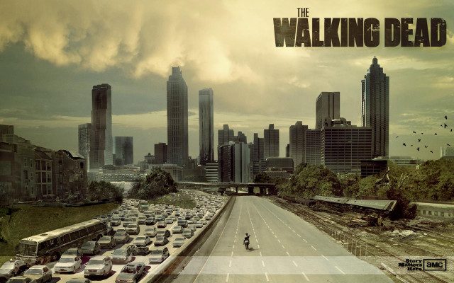 City cars man walking road free wallpaper for desktop - medium preview image