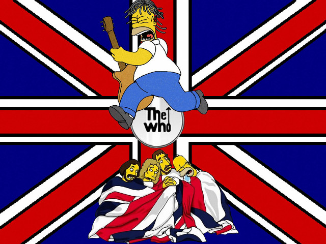 Cartoon character sign simpsons british free wallpaper for desktop - medium preview image