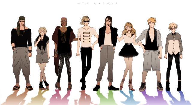 Group people standing white background #23 free wallpaper for desktop - medium preview image