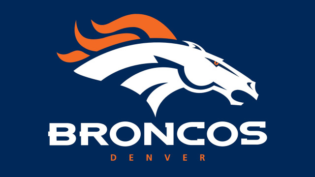 Denver football team logo blue free wallpaper for desktop - medium preview image