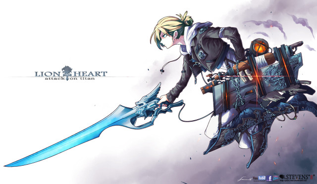 Woman holding giant sword and free wallpaper for desktop - medium preview image