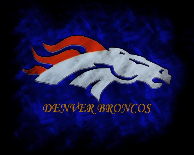 Denver football logo blue background free wallpaper for desktop - medium preview image
