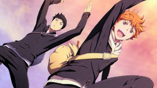 Anime dance air characters hands free wallpaper for desktop - medium preview image