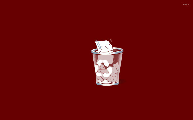 Ice cream cup straw red free wallpaper for desktop - medium preview image