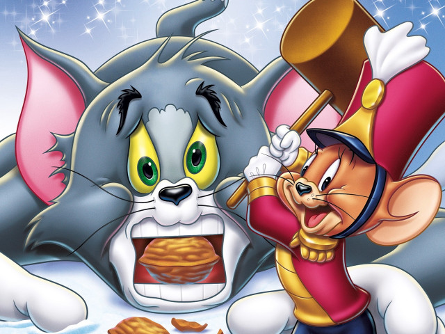 Cat mouse pancakes snow snowman free wallpaper for desktop - medium preview image