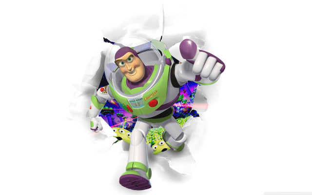 Cartoon character breaking wall purple free wallpaper for desktop - medium preview image
