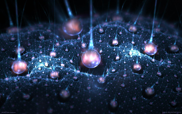 Bubbles water drops on them free wallpaper for desktop - medium preview image