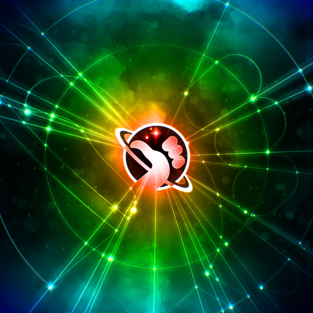 Colorful background space rocket star free wallpaper for tablet - medium preview image