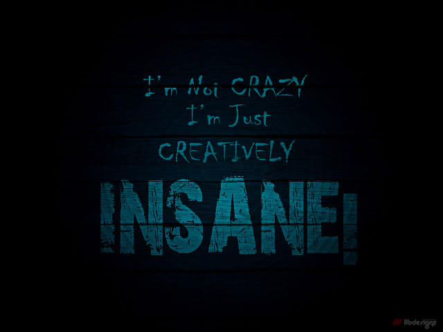 Wooden wall graffiti insane message free wallpaper for desktop - medium preview image