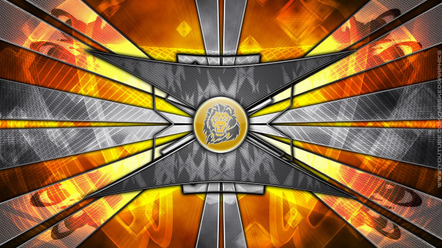 Fire flames background gold emblem free wallpaper for desktop - medium preview image