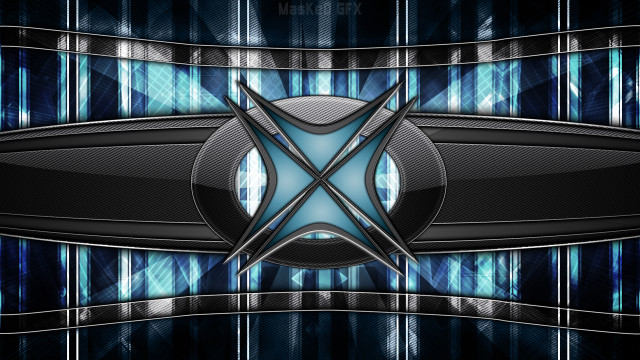 Blue black abstract star trek free wallpaper for desktop - medium preview image