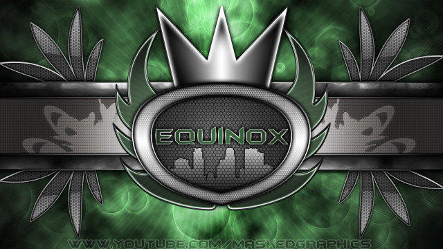 Green background crown banner equinox free wallpaper for desktop - medium preview image
