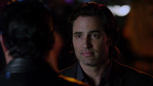 Man suit hologram dark room free wallpaper for desktop - medium preview image