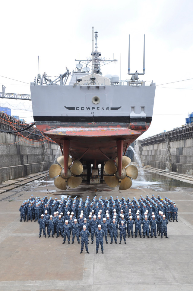 Men ship dry dock propeller free wallpaper for mobile - medium preview image