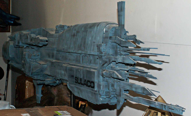 Spaceship model display room wooden free wallpaper for desktop - medium preview image