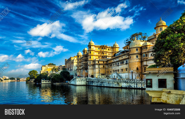 Golden roof lake blue sky free wallpaper for desktop - medium preview image