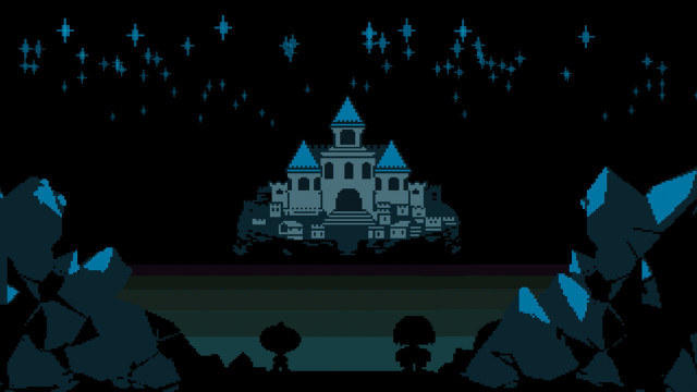 Castle person car pixel art free wallpaper for desktop - medium preview image
