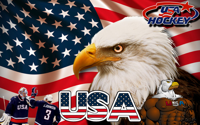 Eagle hockey jersey flag background free wallpaper for desktop - medium preview image