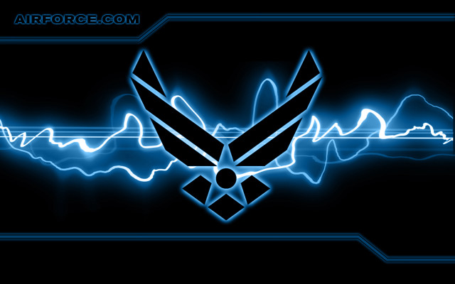Us air force emblem cybernetics free wallpaper for desktop - medium preview image