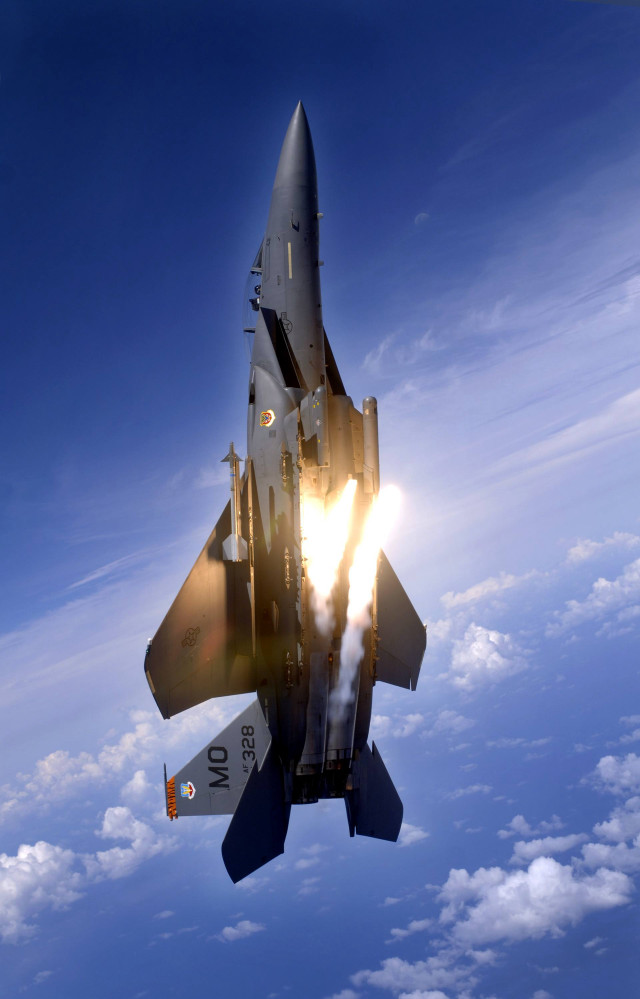 Jet flying rocket side jet free wallpaper for mobile - medium preview image