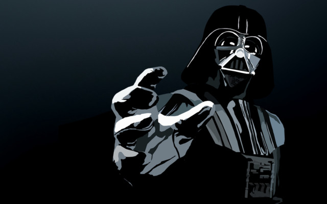 Darthvader hand outline starwars shockart free wallpaper for desktop - medium preview image