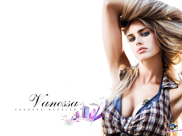 Aramenta blonde long hair plaid free wallpaper for desktop - medium preview image