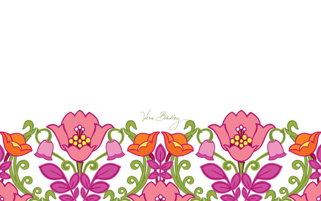 Flower border white background pink free wallpaper for desktop - medium preview image