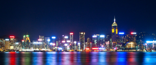 City skyline night lights bright #4 free wallpaper for desktop - medium preview image
