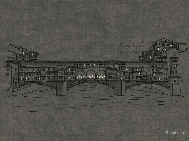 Bridge buildings water night lights free wallpaper for desktop - medium preview image